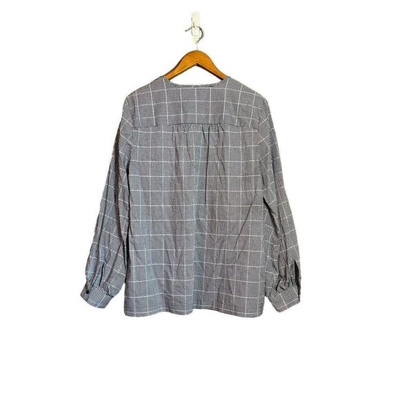 Brooks brothers gingham 1/4 button blouse - Picture 9 of 9